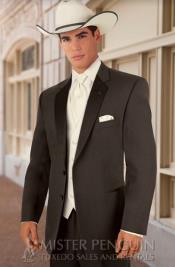  Mens Brown Cowboy Tuxedo - White Cowboy Suit - Western Suit (Jacket