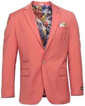  Style#-B6362 Coral Slim Fit Sport Coat