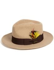  Two Toned Hat - Mens Dress Beige Hats For Sale 