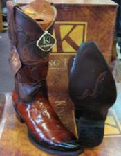  Mens Cowboy Boots Size 13 Cognac