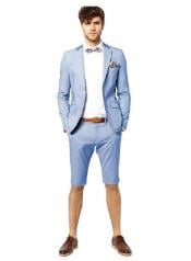  Mens Light Blue Summer Suit - Light Blue Wedding Suit