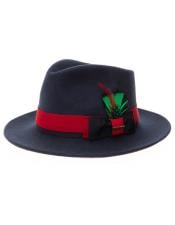  Mens Hat in Navy and Red
