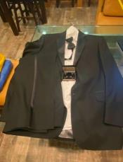  Black Tuxedo Jacket (Much Cheaper Quality Than Our Other Tuxedos)