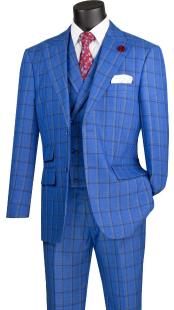  Plaid Suit - Peak Lapel Ticket Pocket Royal Suit - 1920s Style