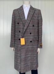  Mens Cashmere Blend Multi Coat Full length - Cashmere Overcoat