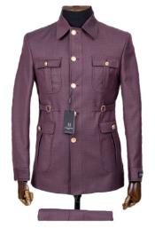  Purple Safari Suit - Safari Suit For Men - Mens Safari Outfits