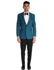  Teal Tuxedo - Teal Prom Suits - Teal Prom Tuxedos Jacket