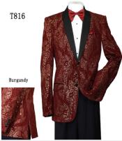  Red and Gold Tuxedo Dinner Jacket