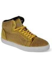  Mens Sneaker Style Shoes - Gold