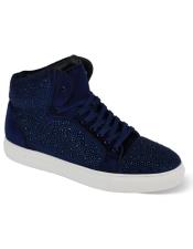  Mens Sneaker Style Shoes - Navy