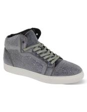  Mens Sneaker Style Shoes - Silver