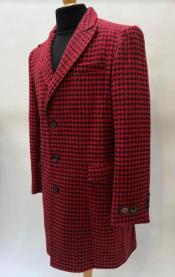  Red Overcoat - Red Peacoat- Red Trench Coat