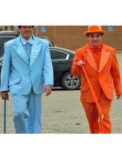  Mens Orange Tuxedo With Pants - Orange Prom Suit