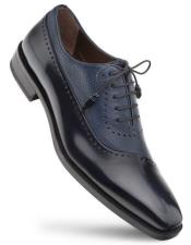  Shoes Blue Leather Oxford