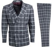  Stacy Adams Mens 3 Piece Suit - Vested Suit - Flat Front