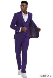  Mardi Gra Custom - Purple and Gold Two Toned Tuxedo
