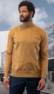  Mens Sweater Copper - Wool and Cashmere Fabric