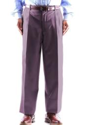  Zacchi Mens Dress Pleated Lavender Slacks - Colorful Pants