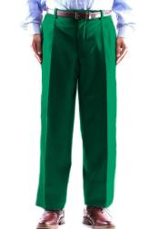  Zacchi Mens Dress Pleated Green Slacks - Colorful Pants