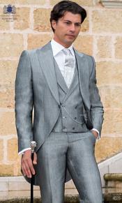  Slim Fit Suit - Vested Morning Light Grey Suit