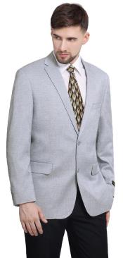 Mens Suit Blazer Jacket Two Button Stretch Sports Coats Classic Fit Zen Blue