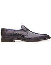  Style#R53 Belvedere Genova Genuine Alligator Shoes Navy