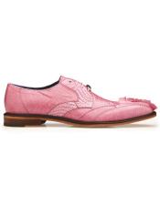  Style#1480 Belvedere Valter Caiman Crocodile and Lizard Shoes Rose Pink