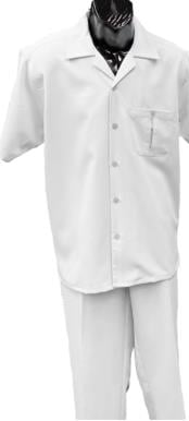  Mens Walking Suit - Big and Tall Casual Suit - White Suit Up to 6XL Pants