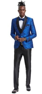 Paisley Suit - Wedding Tuxedo Suit - Prom Royal Suit