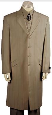  Mens Zoot Suit - Tanish Brownish Fashion Suit - Maxi Suit