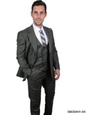  Stacy Adams Suit Hybrid Fit Suit Harmonic Olive