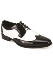  Mens Spectator Dress Shoe - Classic Leather
