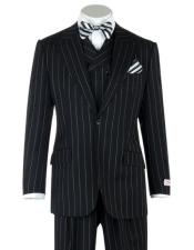  Mens Big and Tall Suits - Plus Size Black Suit For Men - Classic fit 1 Button With