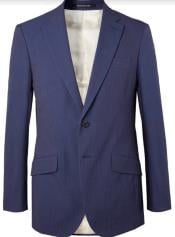  SKU#JA60888 Navy on Navy Seersucker Suit - Cotton Suit - Summer Suit