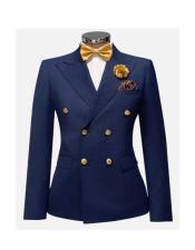  SKU#JA61347 Mend Gold and Blue Suit