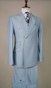  SKU#JA61356 Mend Gold and Blue Suit