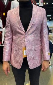  Pink Pink Prom Tuxedo - Wedding Tuxedo - Rose Gold Dinner Jacket