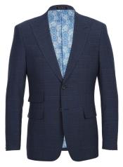  Real Suits - Business Suit By English Laundry Designer Brand - Blue