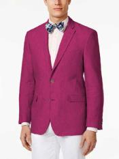  Mens Linen Blazer - Light Burgundy Linen Sport Coat - Summer Blazer