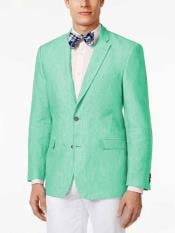  Mens Linen Blazer - Mint Green Linen Sport Coat - Summer Blazer