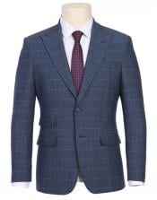  SKU#JA61607 Plaid Suit - Mens Windowpane Suit By English Laundry Designer Brand