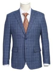  SKU#JA61609 Plaid Suit - Mens Windowpane Suit By English Laundry Designer Brand