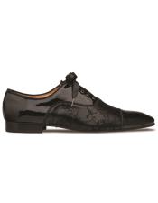 Mezlan Brand - Black Tuxedo Shoe - Formal Oxford