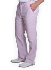  Big And Tall Seersucker Pants For Men - Lavender
