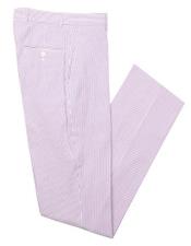  Big And Tall Seersucker Pants For Men - Purple