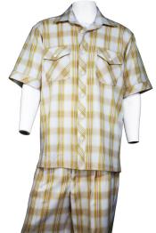  Mens Big and Tall Walking Suit - Honey