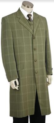  Olive Green Zoot Suit - Green Maxi Suit