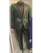  Hunter Green Tuxedo - Emerald Green Suit