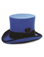  Top Hat - Blue ~ Black