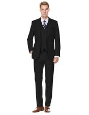  Retro Paris Suits - Retro Paris - Retro Mens Black Suits - Style "Same As Whats on the